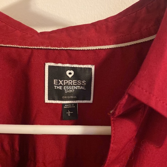 Express Women’s Long Sleeve Button Down Shirt Size Large - Picture 2 of 4